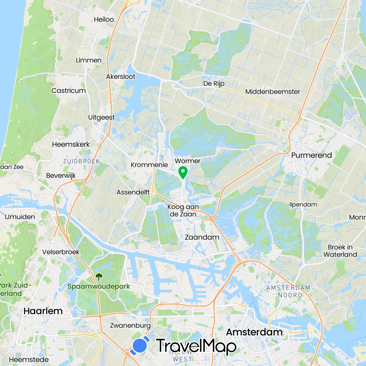 TravelMap itinerary: bus